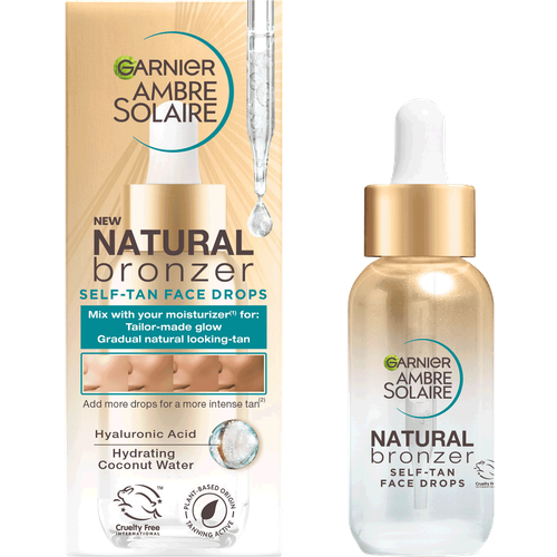 Garnier Ambre Solaire Natural Bronzer Self-Tan Face Drops 30ml