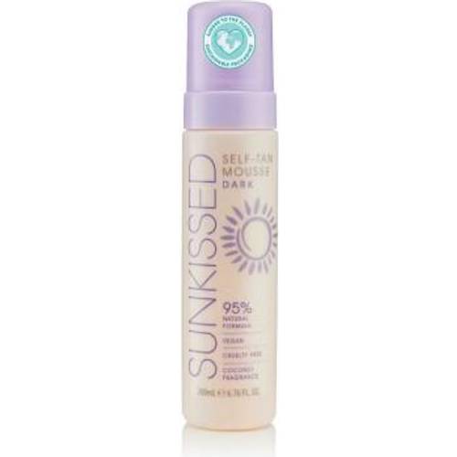 Sunkissed Self Tan Mousse Dark 95 Percent Natural 200ml