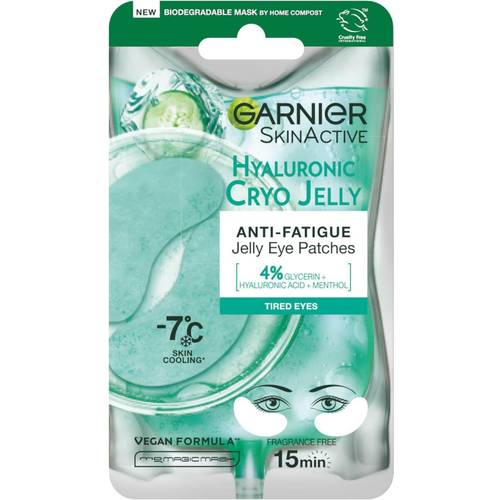 Garnier Anti-Fatigue Hyaluronic Acid & Icy Cucumber Cryo Jelly Eye Patches 5ml