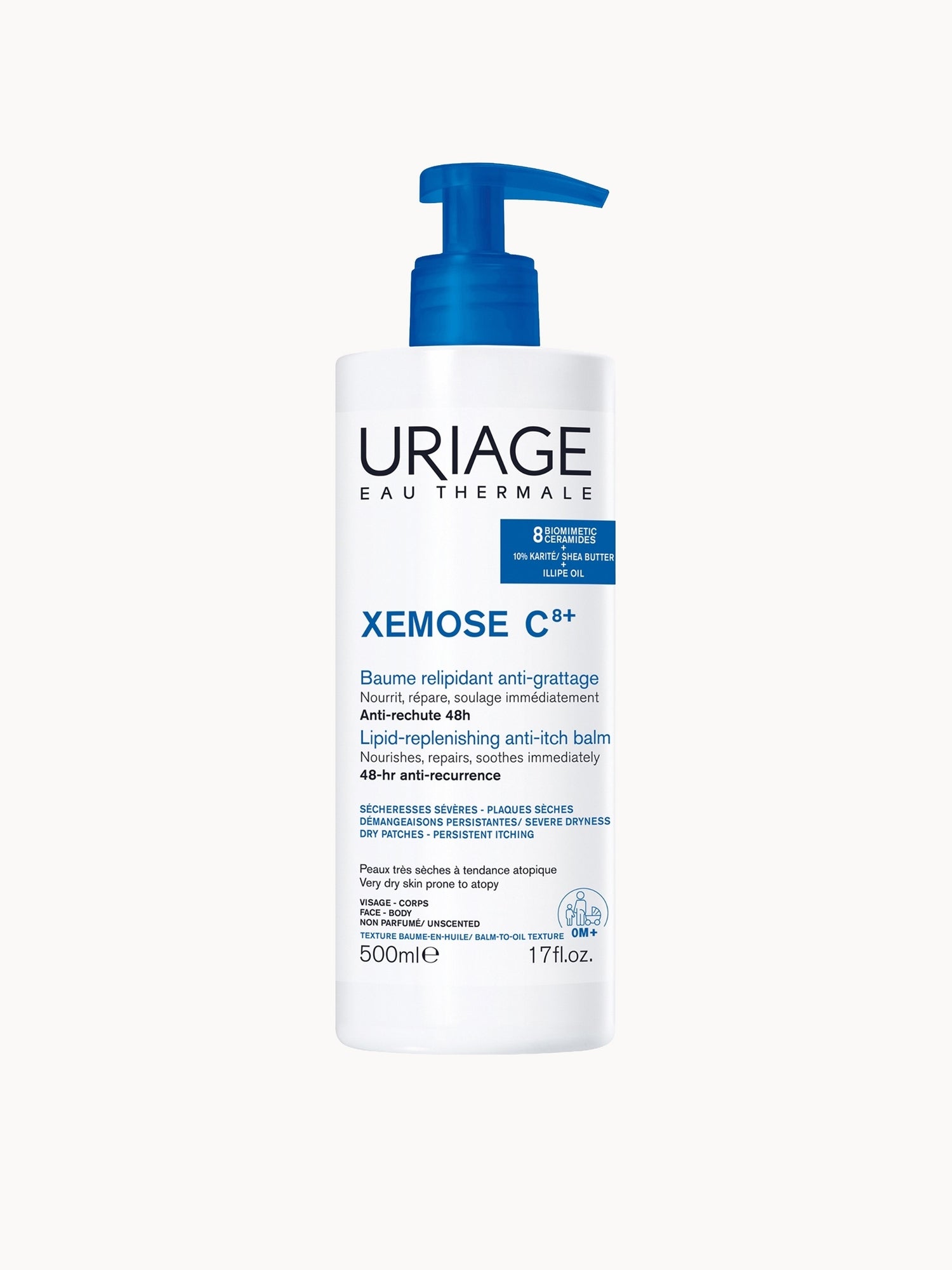 Uriage Xemose Anti-Itch Soothing Oil Balm 500ml