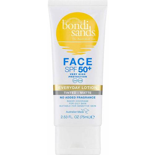 Bondi Sands Fragrance Free Matte Tinted Face Lotion SPF50+ 75ml