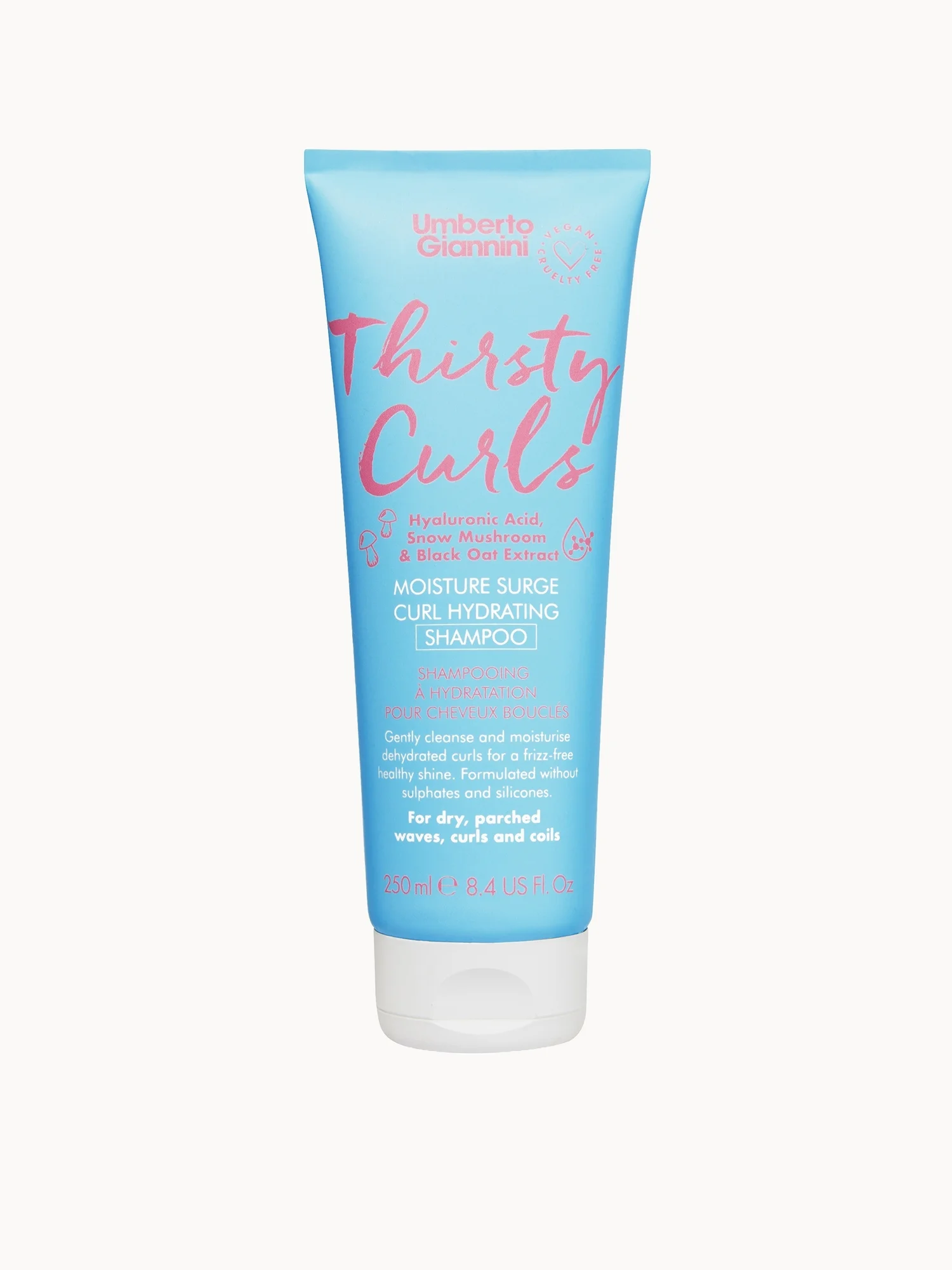 Umberto Giannini Thirsty Curls Moisture Surge Curl Hydrating Shampoo 250ml