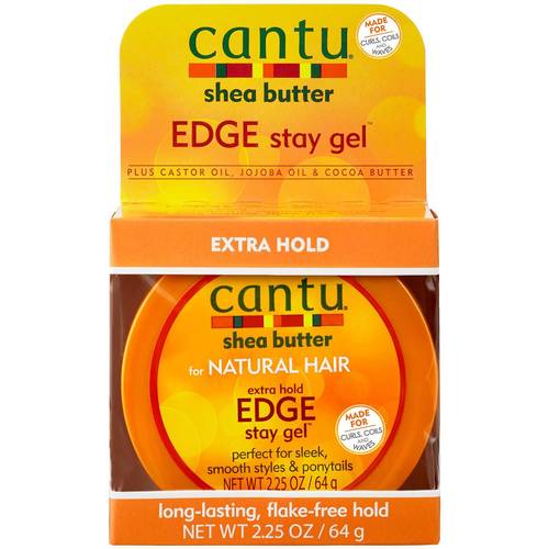Cantu Edge Stay Gel Shea Butter for Natural Hair Extra Hold 64g