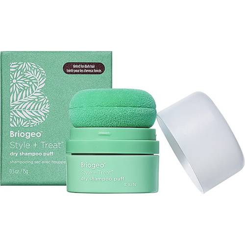 Briogeo Style Treat Dry Shampoo Puff Tinted for Dark Hair 15g
