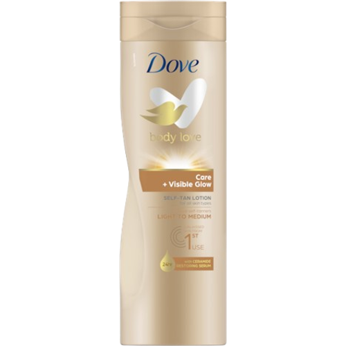 Dove Visibleglow Gradual Self Tan Lotion Light to Medium 400ml