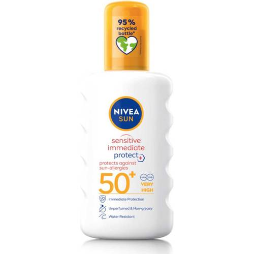 Nivea SUN Sensitive Immediate Protect Allergy Sun Spray SPF50+ 200ml