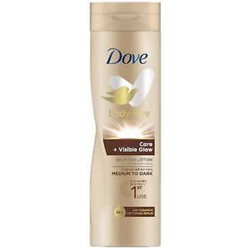 Dove Visible Glow Self-Tan Lotion Medium to Dark 400ml