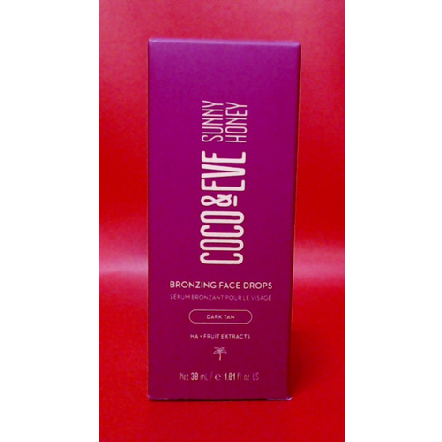 Coco & Eve Bronzing Face Drops Dark Tan 30ml